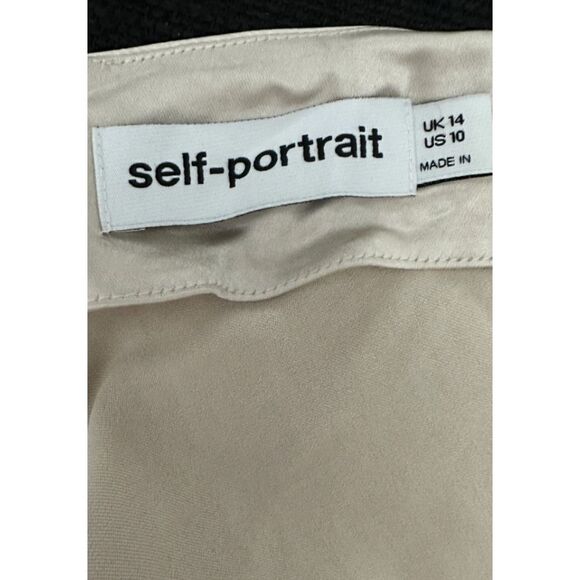 Self-portrait Flower Maxi Dress in Champagne Size US 10 $510 - Picture 10 of 11